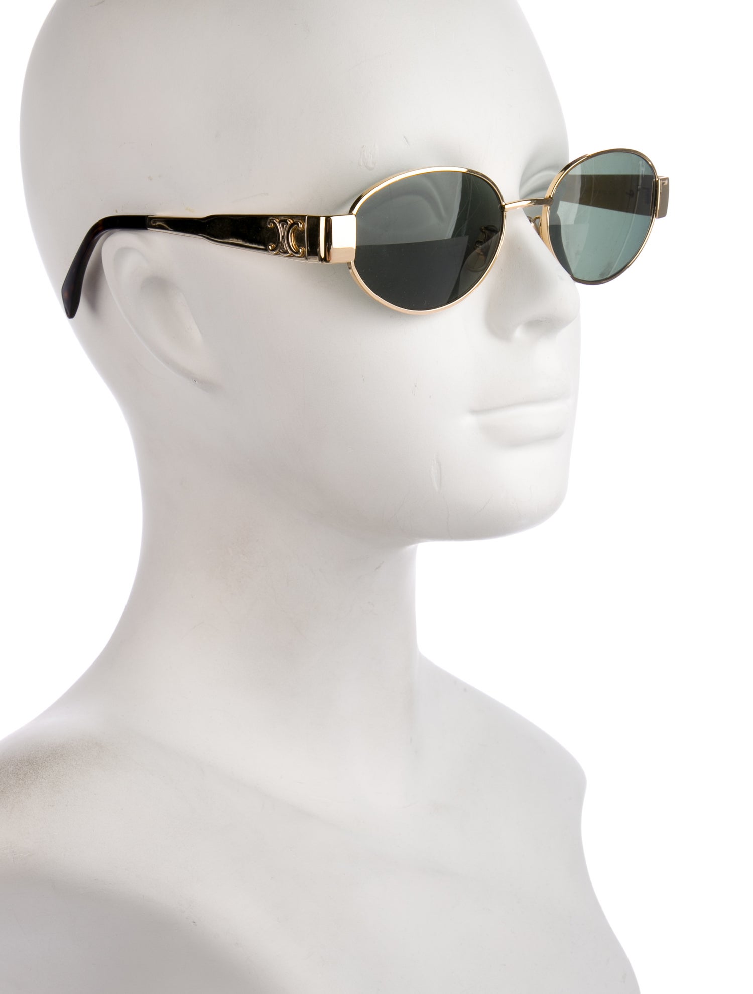 Celine Round Mirrored Sunglasses